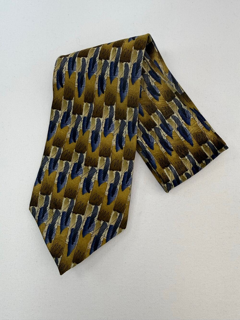 Jerry Garcia Blue Eyed Man 100% Silk Vintage Abstract Tie Art Necktie Deadhead